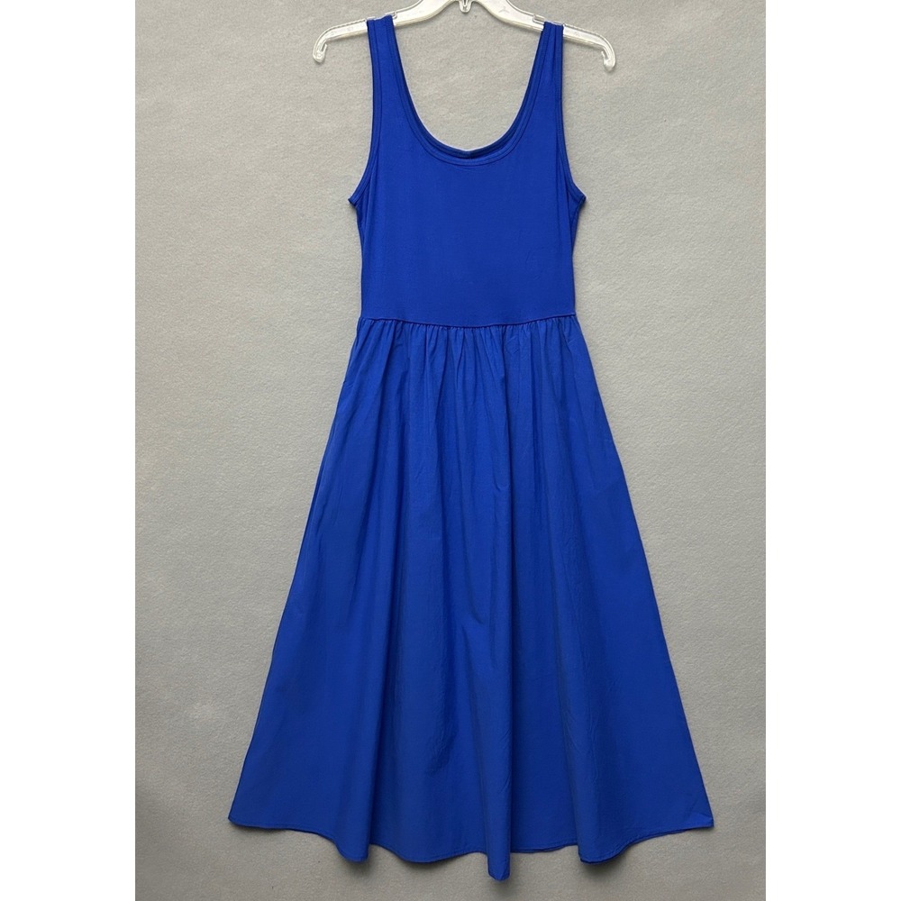 Pretty‎ Garden Dress Women's S Blue Tank A-Line Vacation Simple Classic Feminine